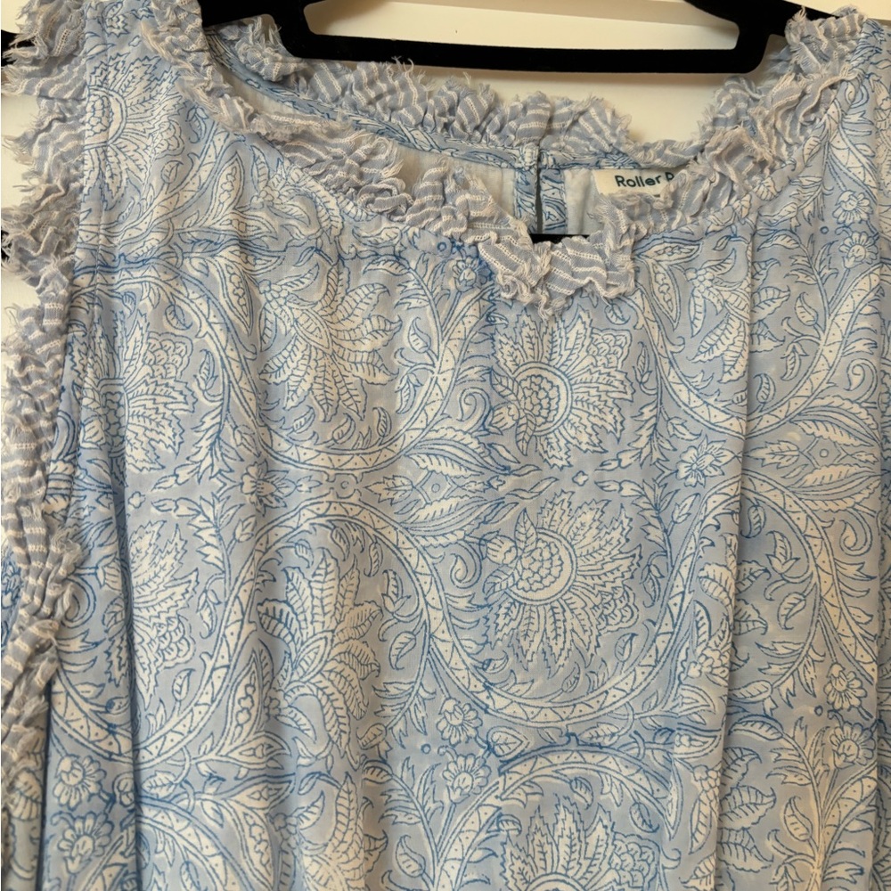 Roller Rabbit Blue Patterned Dress - image 4